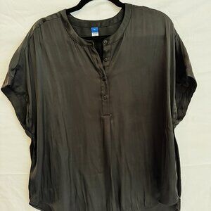Women's Dolman-Sleeve Satin Shirt